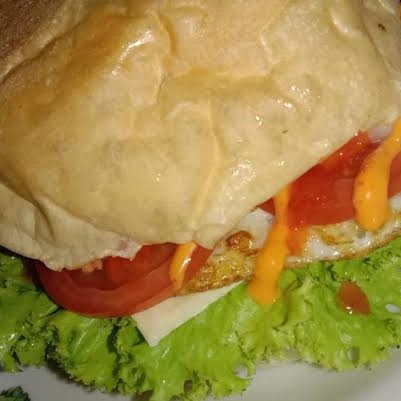 Burger Singel Telur