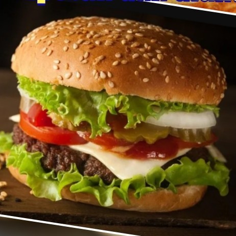 Burger Spesial Ayam Atau Daging