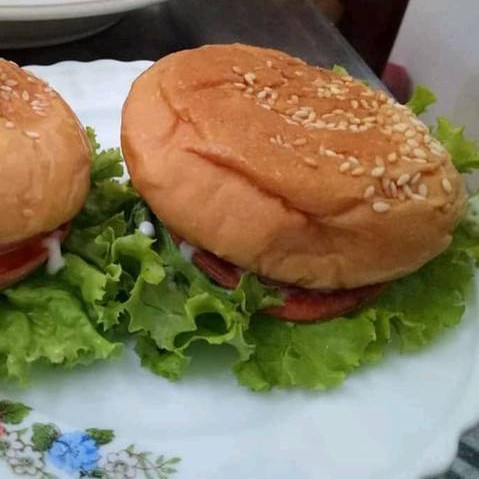 Burger Telur Nugget Sosis