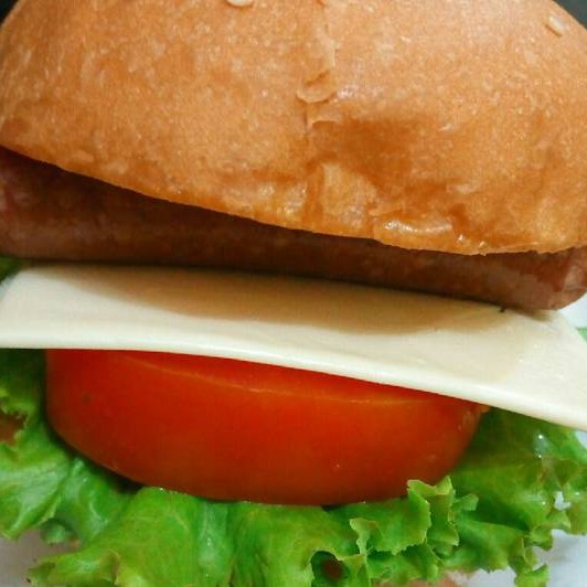 Burger Telur Sosis Double Keju