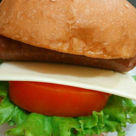 Burger Telur Sosis Keju