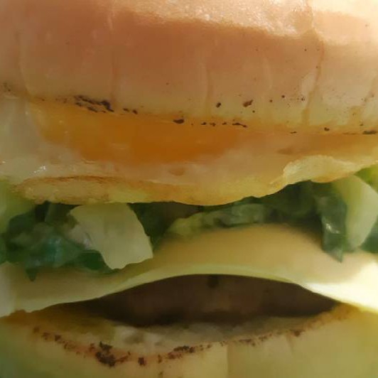 Burger Telur Stik Ayam Keju