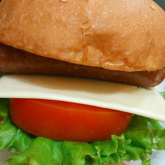 Burger Telur Stik Ayam Sosis Double Keju