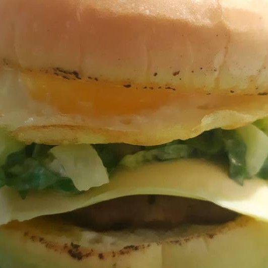 Burger Telur Stik Sapi Double Keju