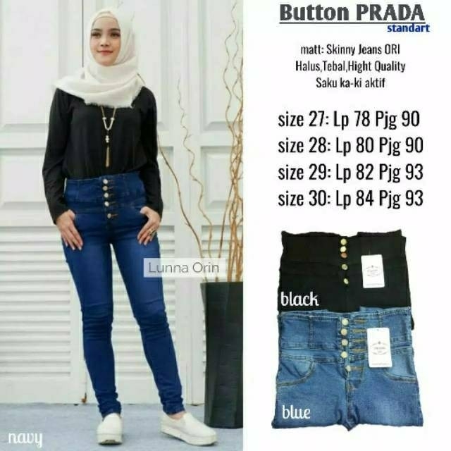 Buton prada kancing 5 demian jeans 2