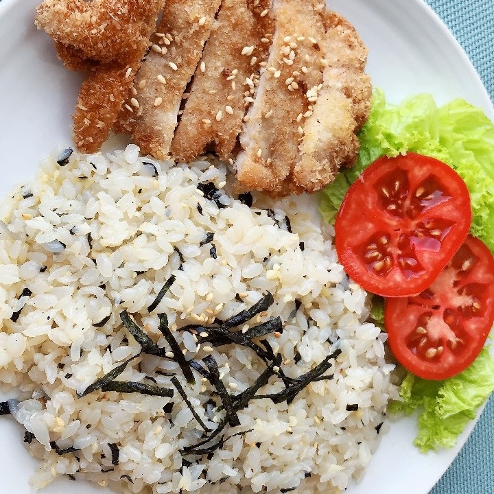 Butter rice shirataki chicken katsu