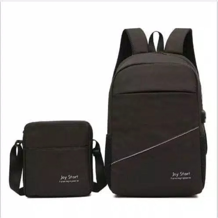 Buy Ransel FREE Tas Selempang  Slempang Joy Start Anti Air  USB Char 2