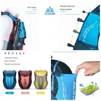 C10-- AONIJIE C9103 BACKPACK VEST 10L - 2 SOFT FLASK TRAIL RUNNING - B 2