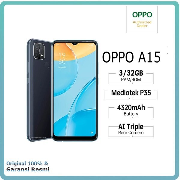 C10-- OPPO A15 RAM 3 GB ROM 32 GB MERK  PER UNIT 2