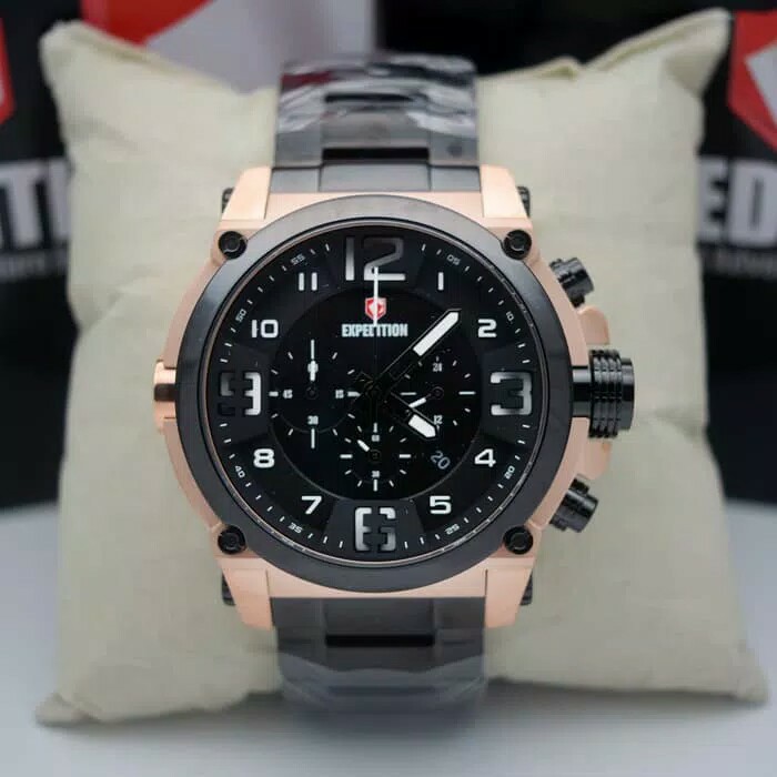 C10-JAM TANGAN PRIA EXPEDITION 6605 GARANSI MESIN 1 TAHUN MERK EXPEDI