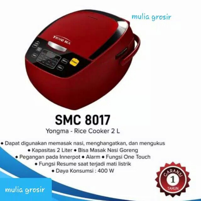 C10-MAGIC COM YONGMA DIGITAL SMC8017 2 LITER 400 WATT MERK YONGMA PER