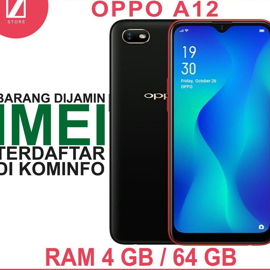 C10-OPPO SMARTPHONE OPPO  A12 RAM 4 ROM 64 MERK OPPO PER UNIT