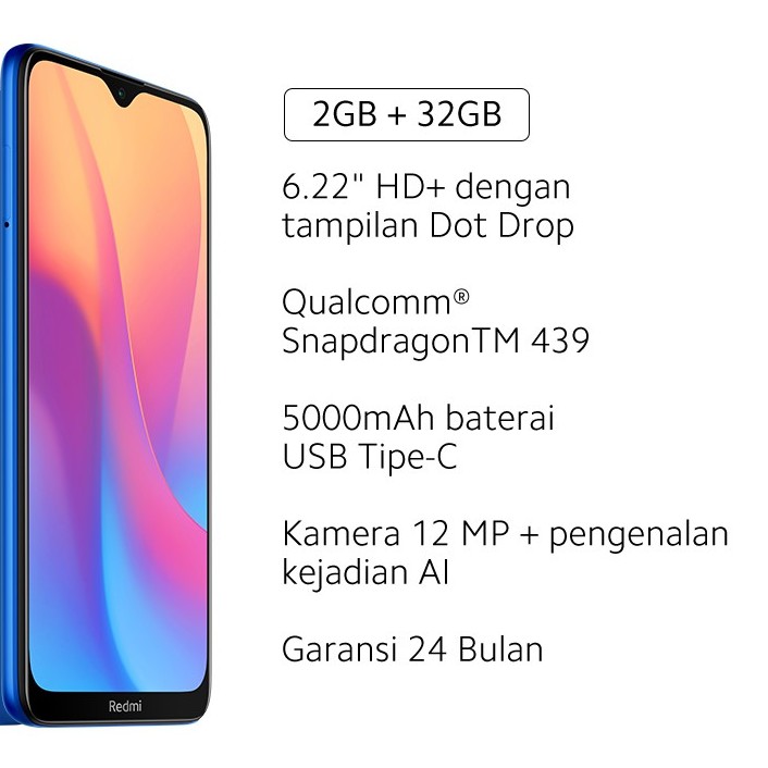 C10-REDMI 8A RAM 2GB ROM 32GB 5000MAH MERK REDMI PER UNIT 2