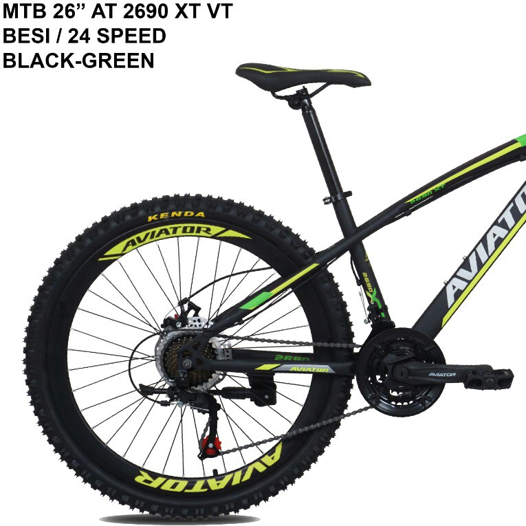 C10-SEPEDA AVIATOR  TIPE MTB 26 AT 2690 VT BESI  24 SPEED MERK AVIAT 2