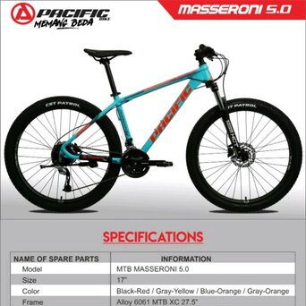 C10-SEPEDA MTB SEPEDA  MTB 275  PACIFIK CAMERON 50   MERK PACIFIC PE