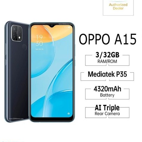 C12-- OPPO A15 RAM 3 GB ROM 32 GB MERK  PER UNIT 3