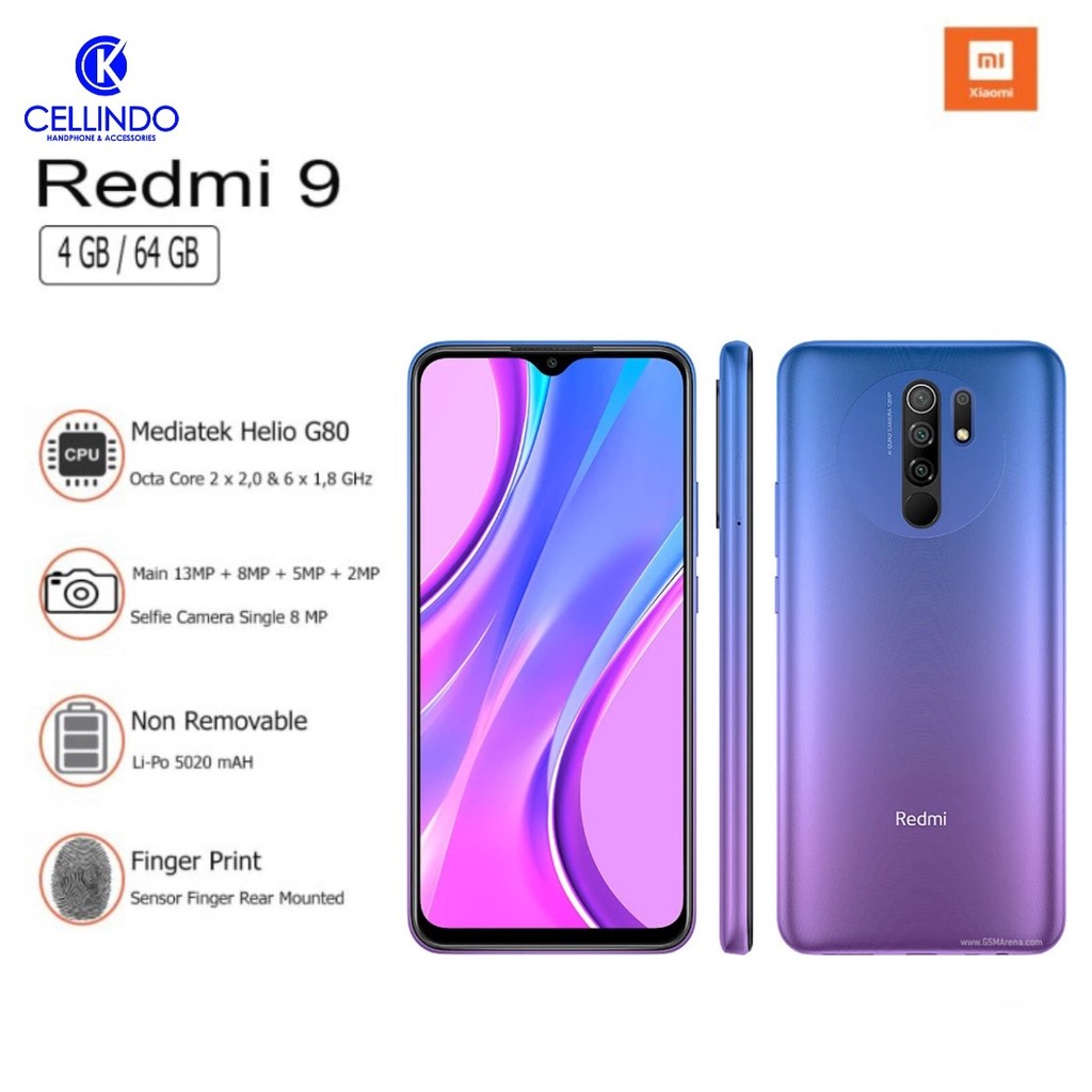 C12-- XIOMI REDMI 9 RAM 4 GB ROM 64 GB MERK  PER UNIT 2