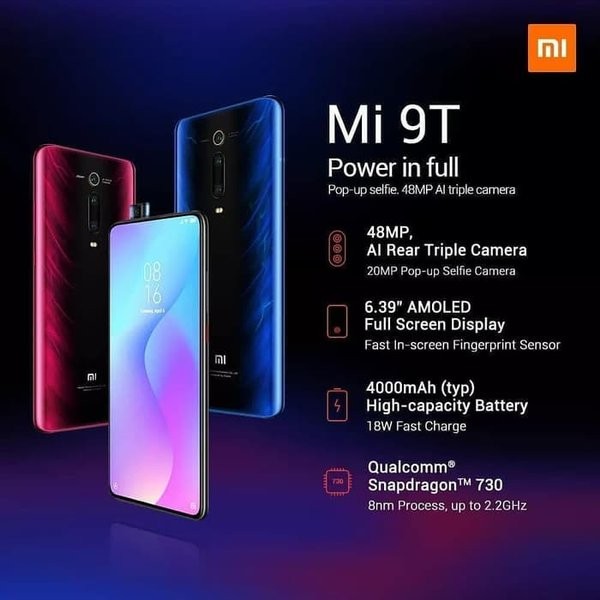 C12-- XIOMI REDMI 9T RAM 6 GB ROM 128 GB MERK  PER UNIT 2