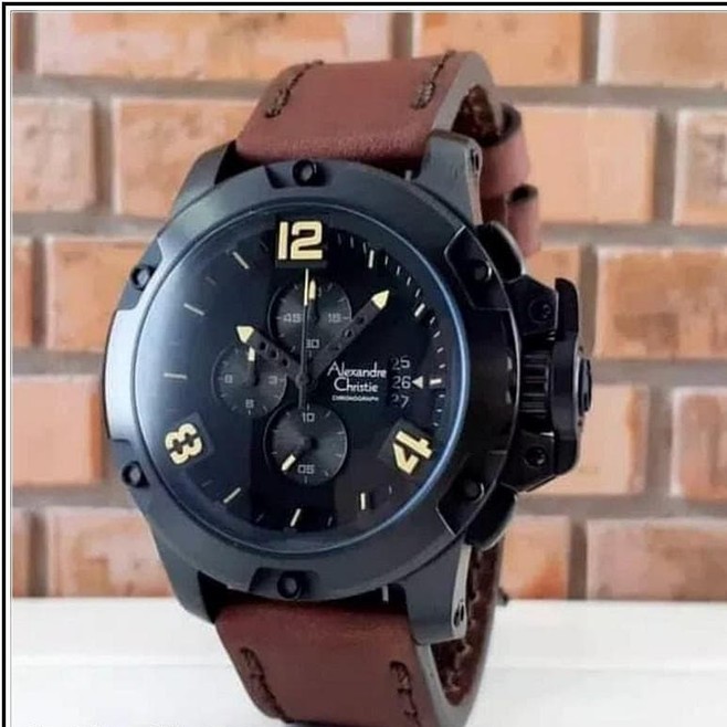 C12-JAM TANGAN PRIA ALEXANDRE CHRISTIE 6295 GARANSI MESIN 1 TAHUN MERK 3