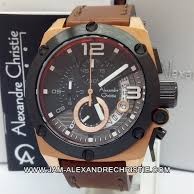 C12-JAM TANGAN PRIA ALEXANDRE CHRISTIE 6456 EMC GARANSI MESIN 1 TAHUN 2