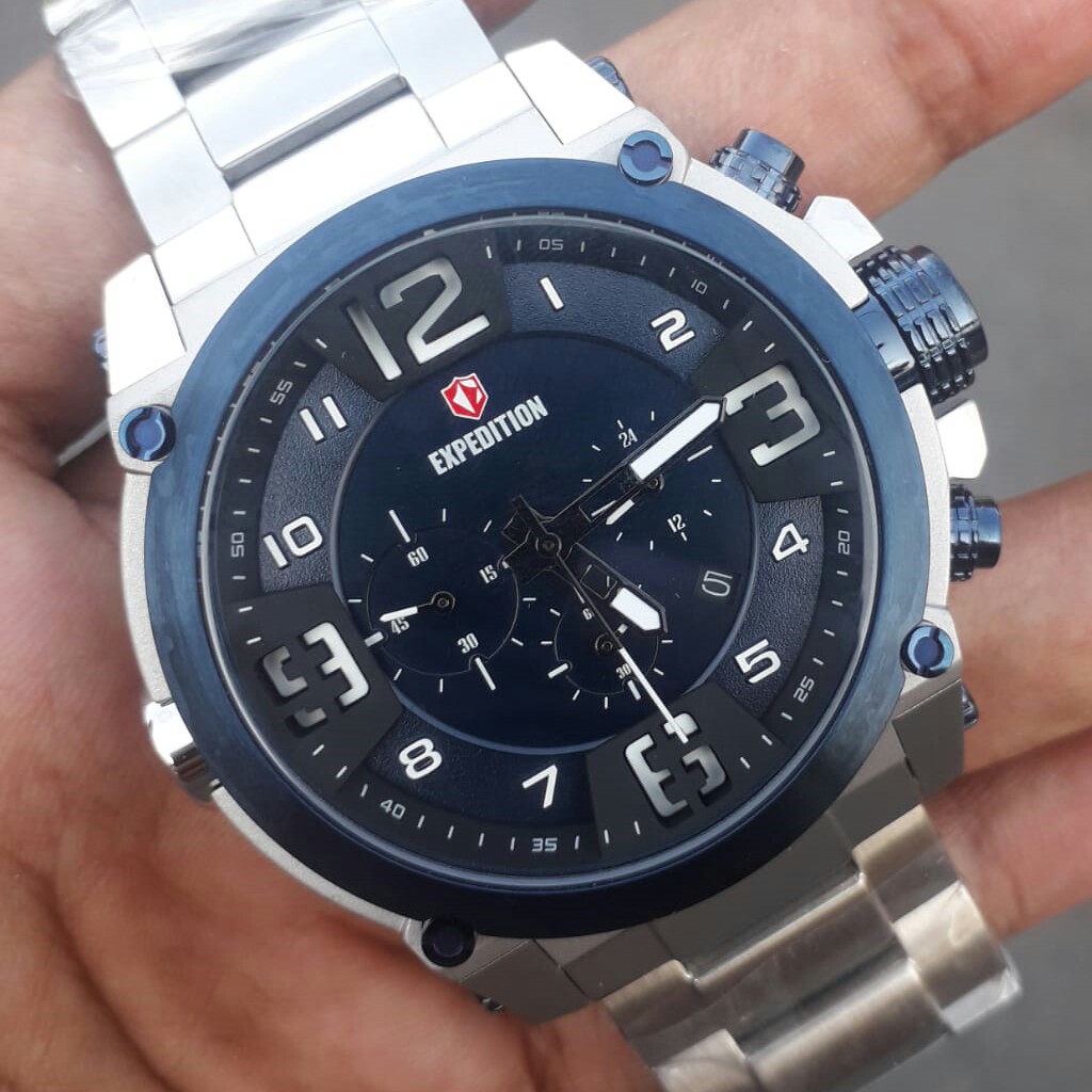 C12-JAM TANGAN PRIA EXPEDITION 6605 GARANSI MESIN 1 TAHUN MERK EXPEDI 2