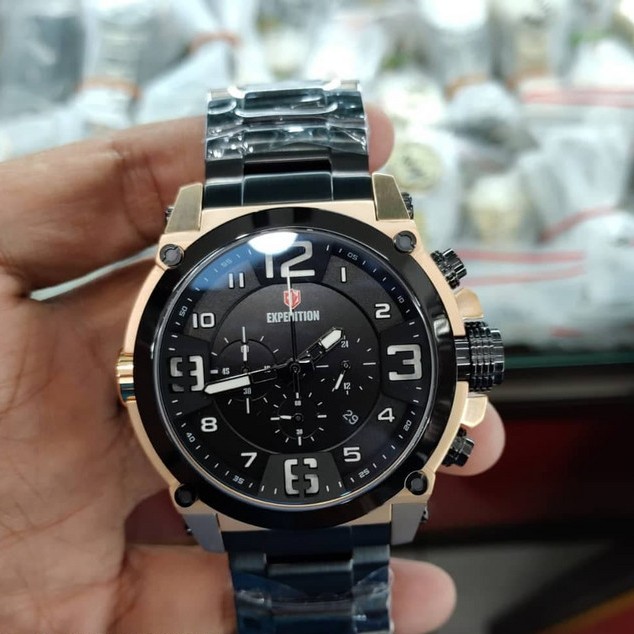 C12-JAM TANGAN PRIA EXPEDITION 6605 GARANSI MESIN 1 TAHUN MERK EXPEDI 2