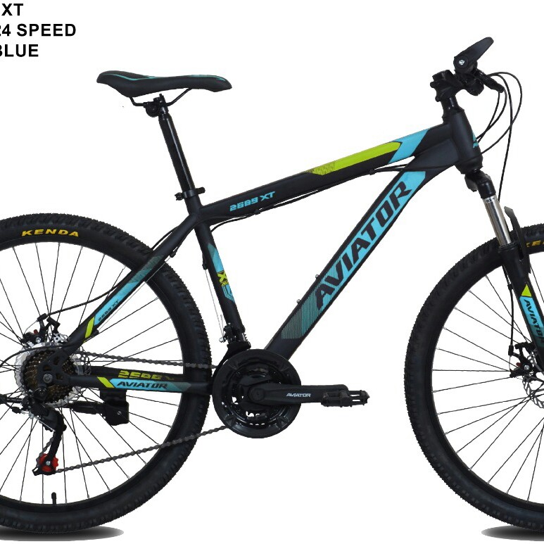 C12-SEPEDA AVIATOR TIPE MTB 26 AT 2689  XT HI-TEN STEEL  24 SPEED ME