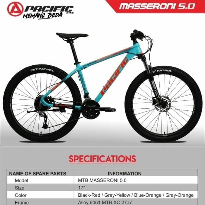 C12-SEPEDA MTB SEPEDA  MTB 275  PACIFIK CAMERON 50   MERK PACIFIC PE