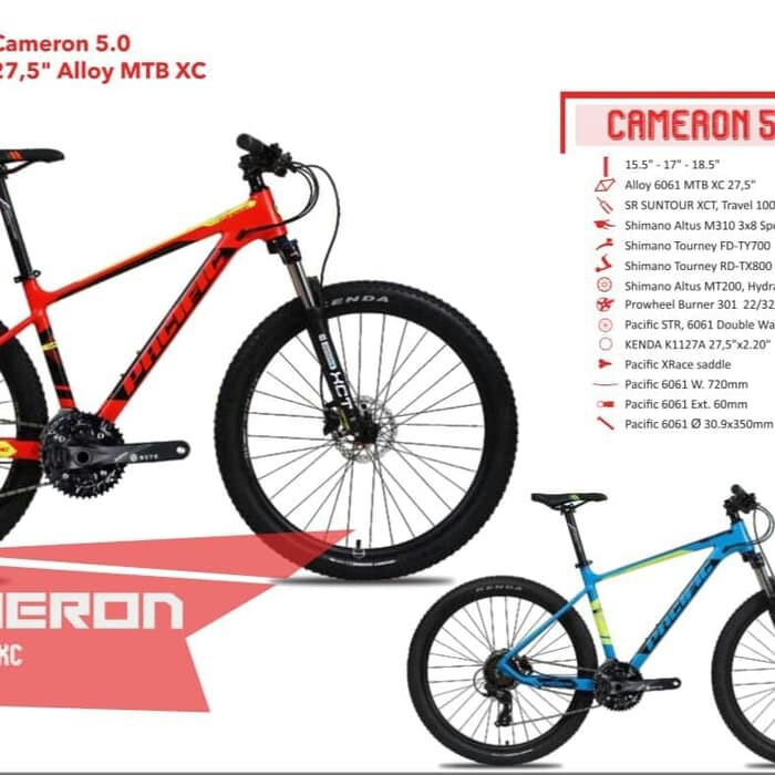 C12-SEPEDA MTB SEPEDA  MTB 275  PACIFIK CAMERON 50   MERK PACIFIC PE 2