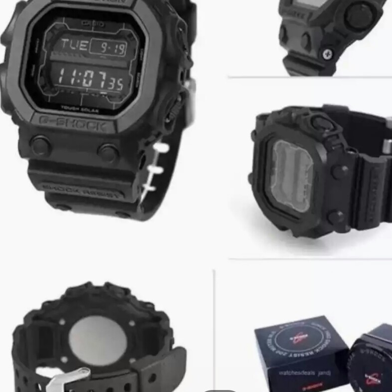 C3-- JAM TANGAN G SHOCK DIGITAL BLACK WATER RESISTANT G 1000-KW SUPER 3