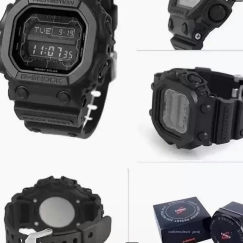 C3-- JAM TANGAN G SHOCK DIGITAL BLACK WATER RESISTANT G 1000-KW SUPER 3