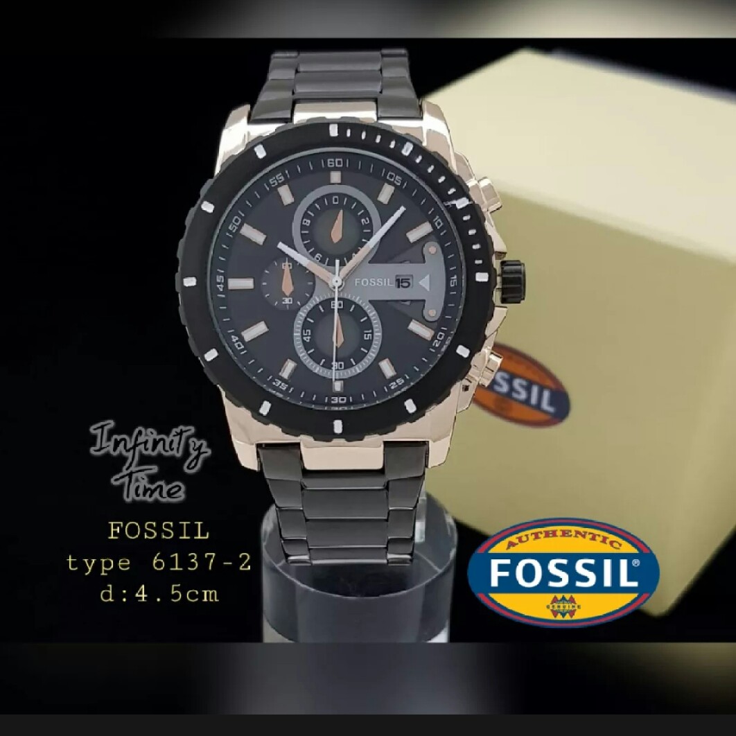 C3-- JAM TANGAN PRIA FOSSIL FS6137-2 AUTHENTIC MERK - PER UNIT 2