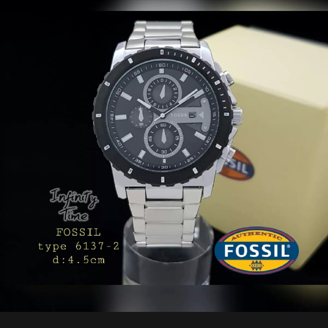 C3-- JAM TANGAN PRIA FOSSIL FS6137-2 AUTHENTIC MERK - PER UNIT 3