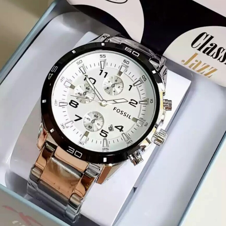 C3-- JAM TANGAN PRIA FOSSIL STAINLESS AS1802 MERK - PER UNIT 3