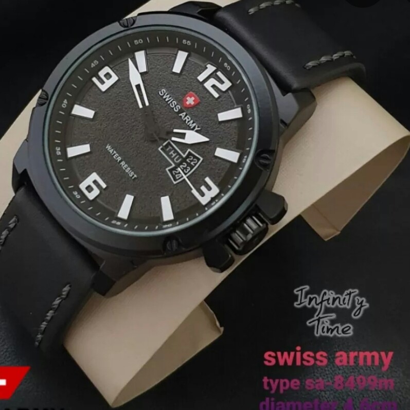 C3-- JAM TANGAN PRIA SWISS ARMY SA8499M MERK - PER UNIT