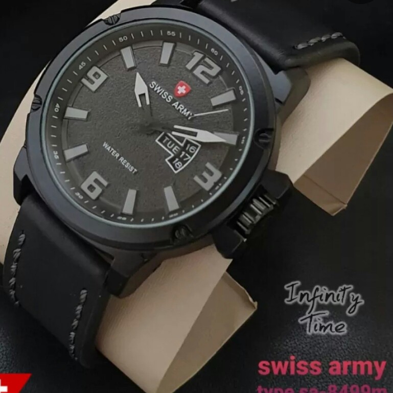 C3-- JAM TANGAN PRIA SWISS ARMY SA8499M MERK - PER UNIT 2