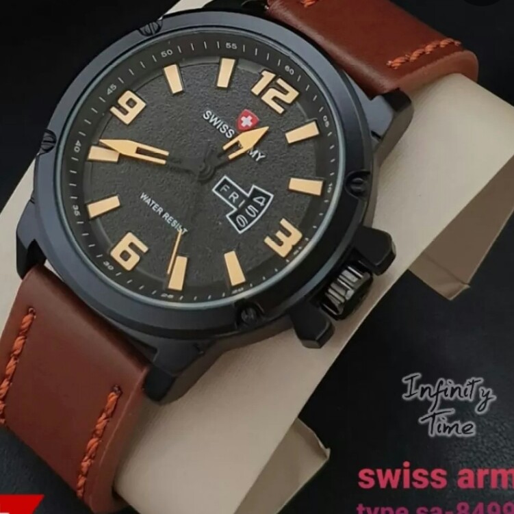 C3-- JAM TANGAN PRIA SWISS ARMY SA8499M MERK - PER UNIT 3