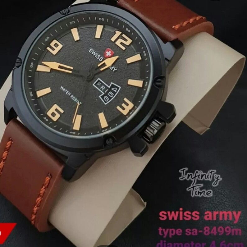 C3-- JAM TANGAN PRIA SWISS ARMY SA8499M MERK - PER UNIT 3