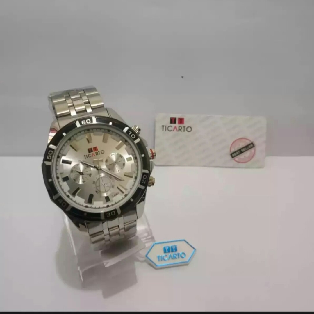 C3-- JAM TANGAN PRIA WATER RESIST TICARTO ZR 1907 MERK - PER UNIT 2