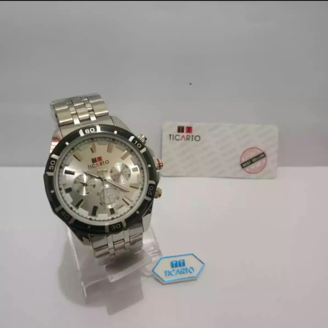 C3-- JAM TANGAN PRIA WATER RESIST TICARTO ZR 1907 MERK - PER UNIT 2