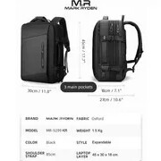 C3-- MARK RYDEN MR9299KR BACKPACK BAG USB - TAS RANSEL LAPTOP 17 - BLA 3