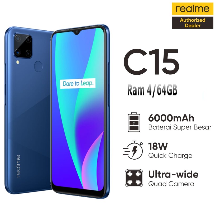 C3-- REALME C15 RAM 4 GB ROM 64 GB MERK  PER UNIT 3