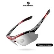 C3-- ROCKBROS 10141PHOTOCHROMIC SUNGLASSES - KACAMATA SEPEDA LARI RED 2