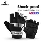 C3-- ROCKBROS S220 BIKE GLOVE HALF FINGER - SARUNG TANGAN SEPEDA LIPAT