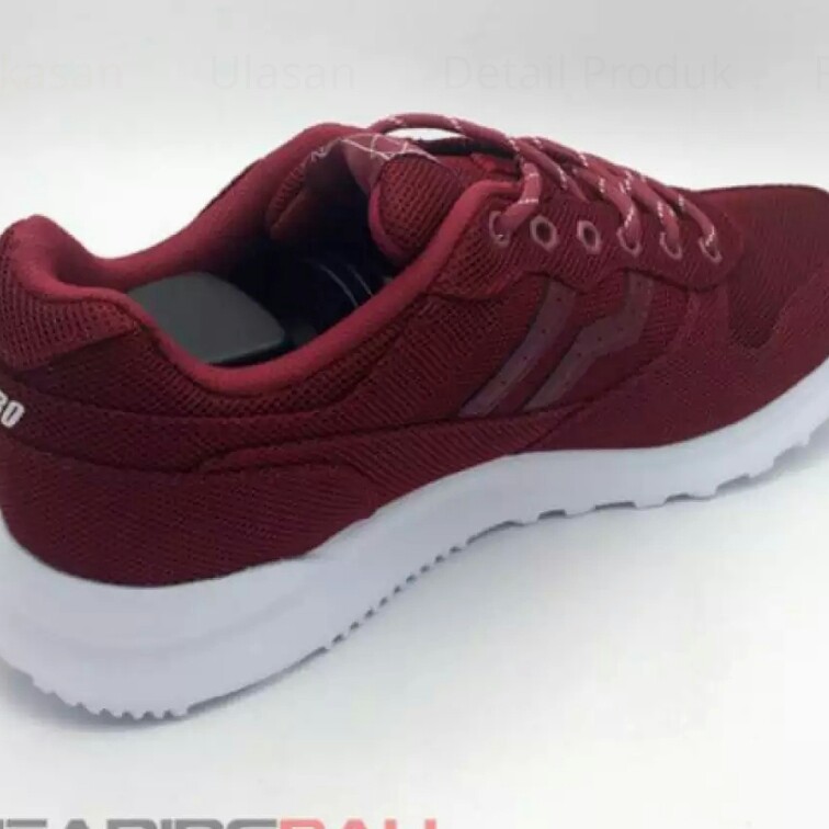 C3-- SEPATU CASUAL PIERO ORIGINAL JOGGER MESH BURGUNDY WHITE P20325 ME 2