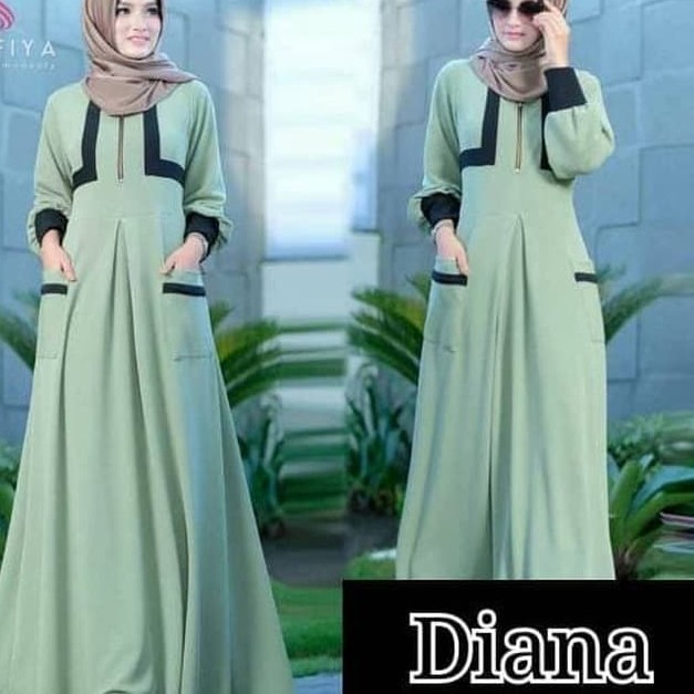 C3-BAJU GAMIS SYAREE MERK DIANA PER UNIT