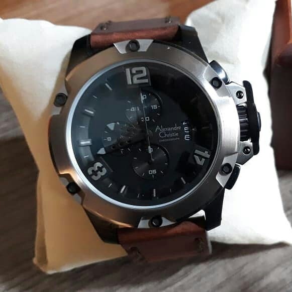 C3-JAM TANGAN PRIA ALEXANDRE CHRISTIE 6295 GARANSI MESIN 1 TAHUN