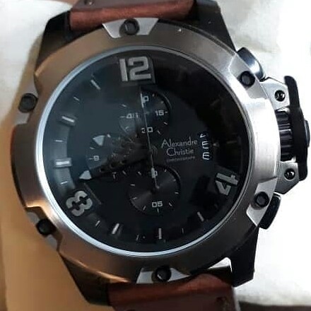 C3-JAM TANGAN PRIA ALEXANDRE CHRISTIE 6295 GARANSI MESIN 1 TAHUN 2