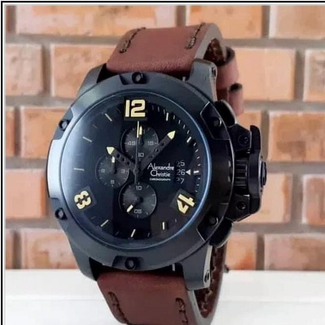 C3-JAM TANGAN PRIA ALEXANDRE CHRISTIE 6295 GARANSI MESIN 1 TAHUN MERK 3