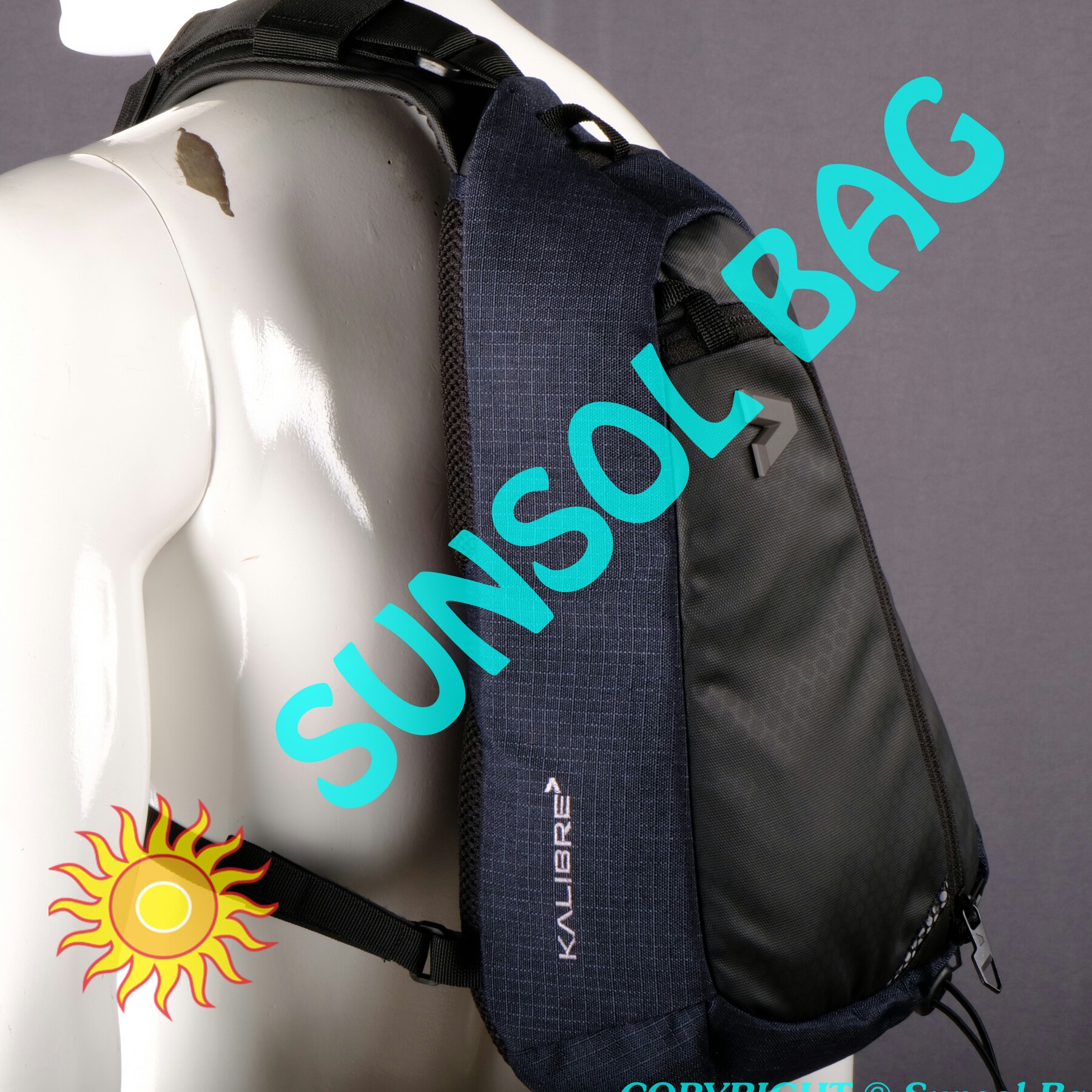 C3-KALIBRE TAS SLING BAG DARK BLUE BLACK - MOTIVICA 8L - 921109 - 443 2